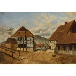 Deutscher Maler: Hessisches Dorf.