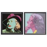 WARHOL, Andy (1928 Pittsburgh - 1987 New York City). 2 Werke: "Portraits of Ingrid Bergman".