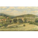 LENZ-WEIGAND, Berta. Landschaft im hessischen Hinterland (Erdhausen?).