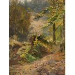 WEICHBERGER, Eduard (1843 Krauthausen - 1913 Weimar). Wald im Gebirge.