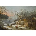 VOLLERDT, Johann Christian zugeschrieben (1708 Leipzig - 1769 Dresden). Romantische Winterlandschaft