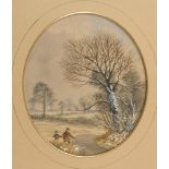 HENLEY, Henry W.. Kleine Winterlandschaft.