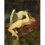 LOSSOW, Heinrich zugeschrieben (1843 München - 1897 Schleissheim). Leda mit Schwan.