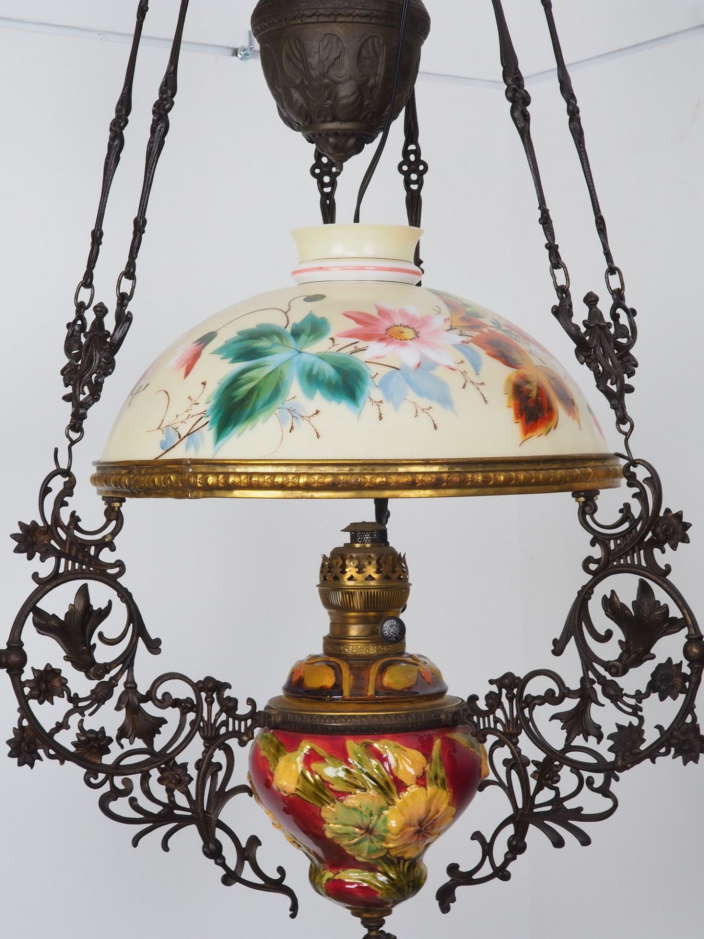 Large living room lamp, around 1890 - Image 3 of 5