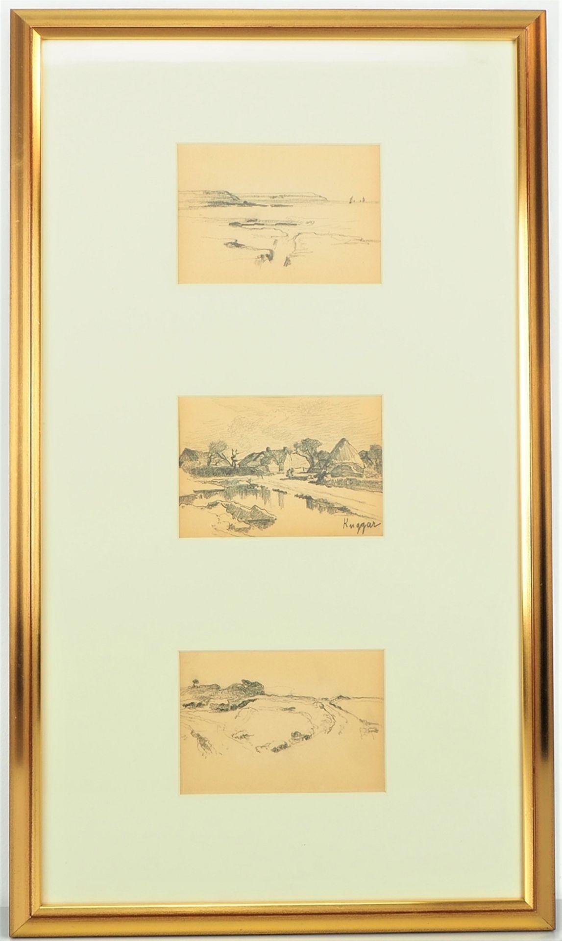 Joseph Scharpf (Biberach 1847 - um 1930) - "Drei südenglische Landschaften"