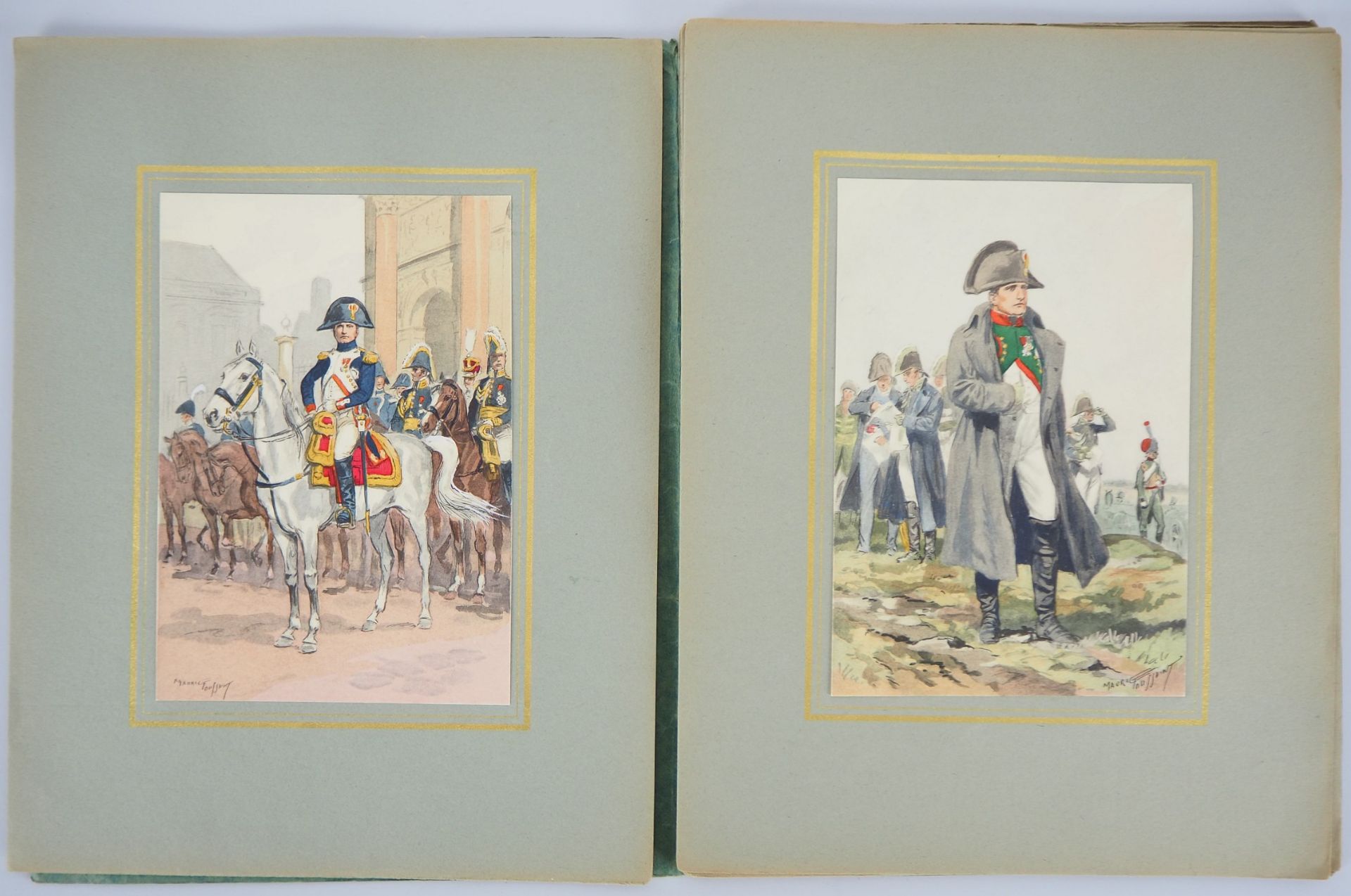 Mappe kolorierte Lithographien Napoleon und Garde, nach Maurice Toussaint, Anf. 20. Jh. - Bild 3 aus 4