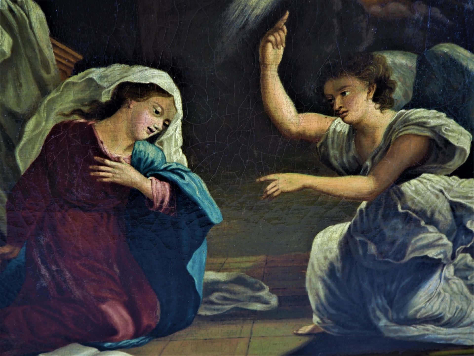 Johann Fraidel (1819, Ulm - 1849, Munich) - The Annunciation, 1836 - Image 2 of 4