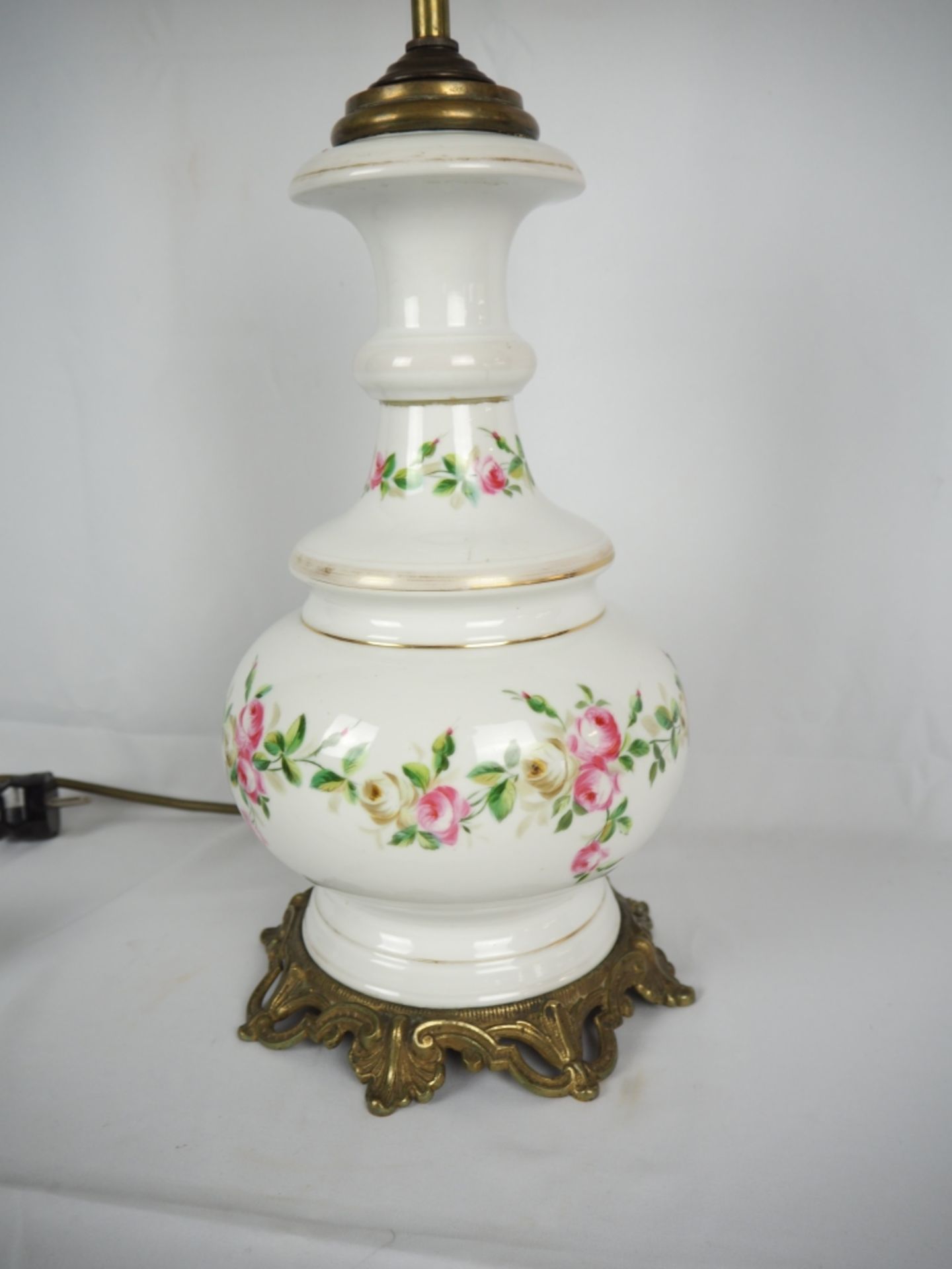 Big porcelain table lamp around 1930, probably Rosenthal - Image 2 of 3