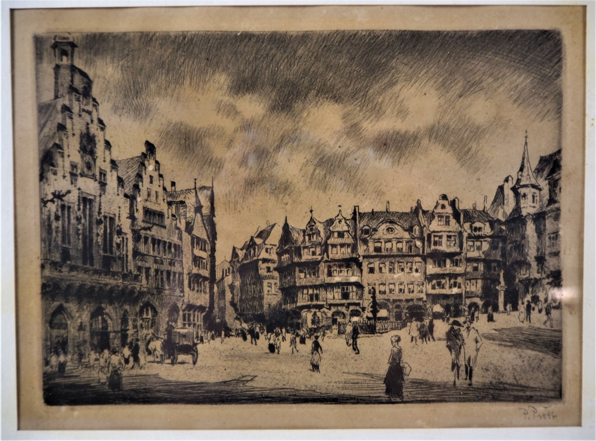 Paul Prött (1880-1945): 1 pair of etchings  - Image 2 of 3