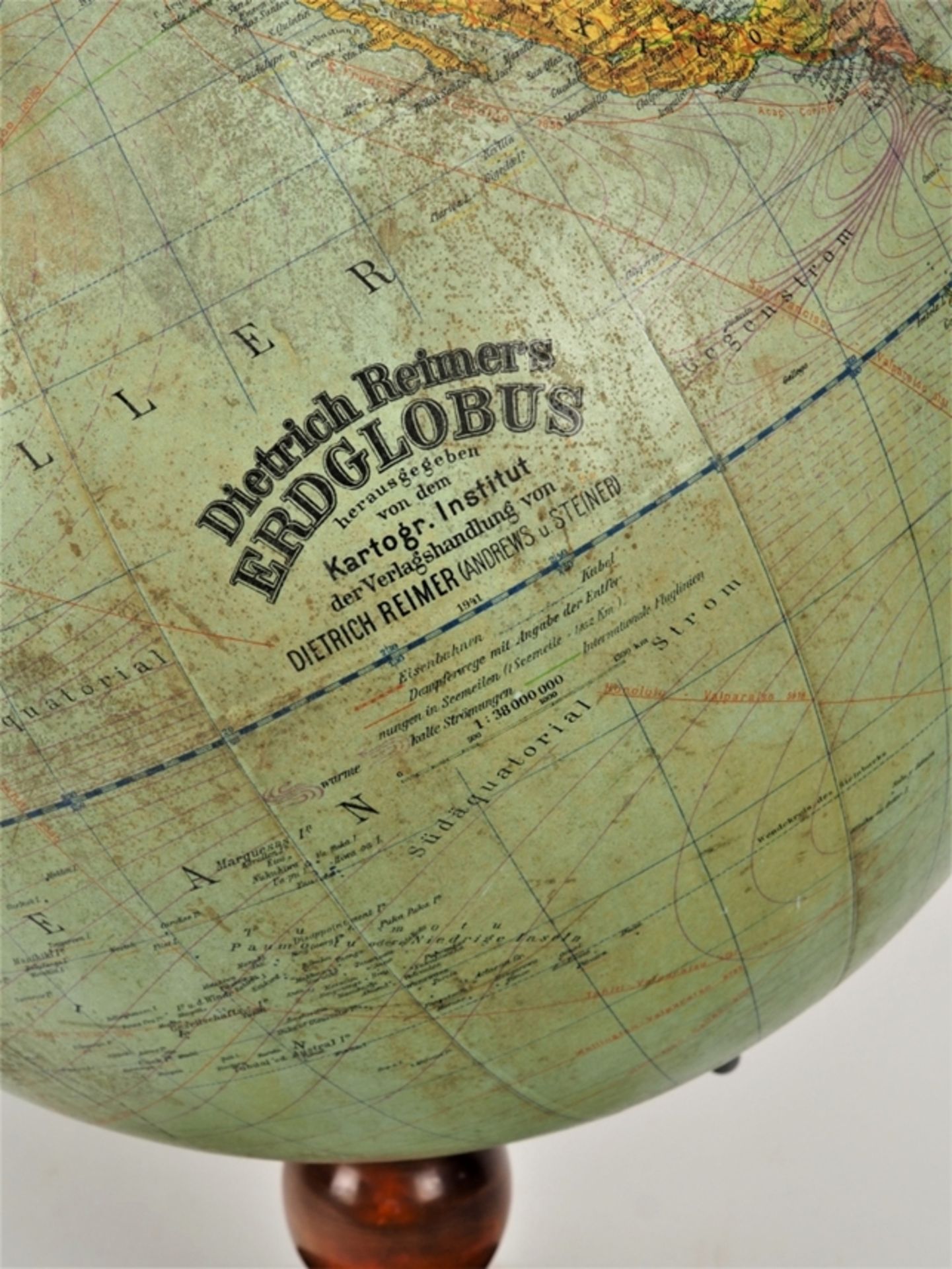 Large globe by "Dietrich Reimer", Berlin 1941 - Image 2 of 3