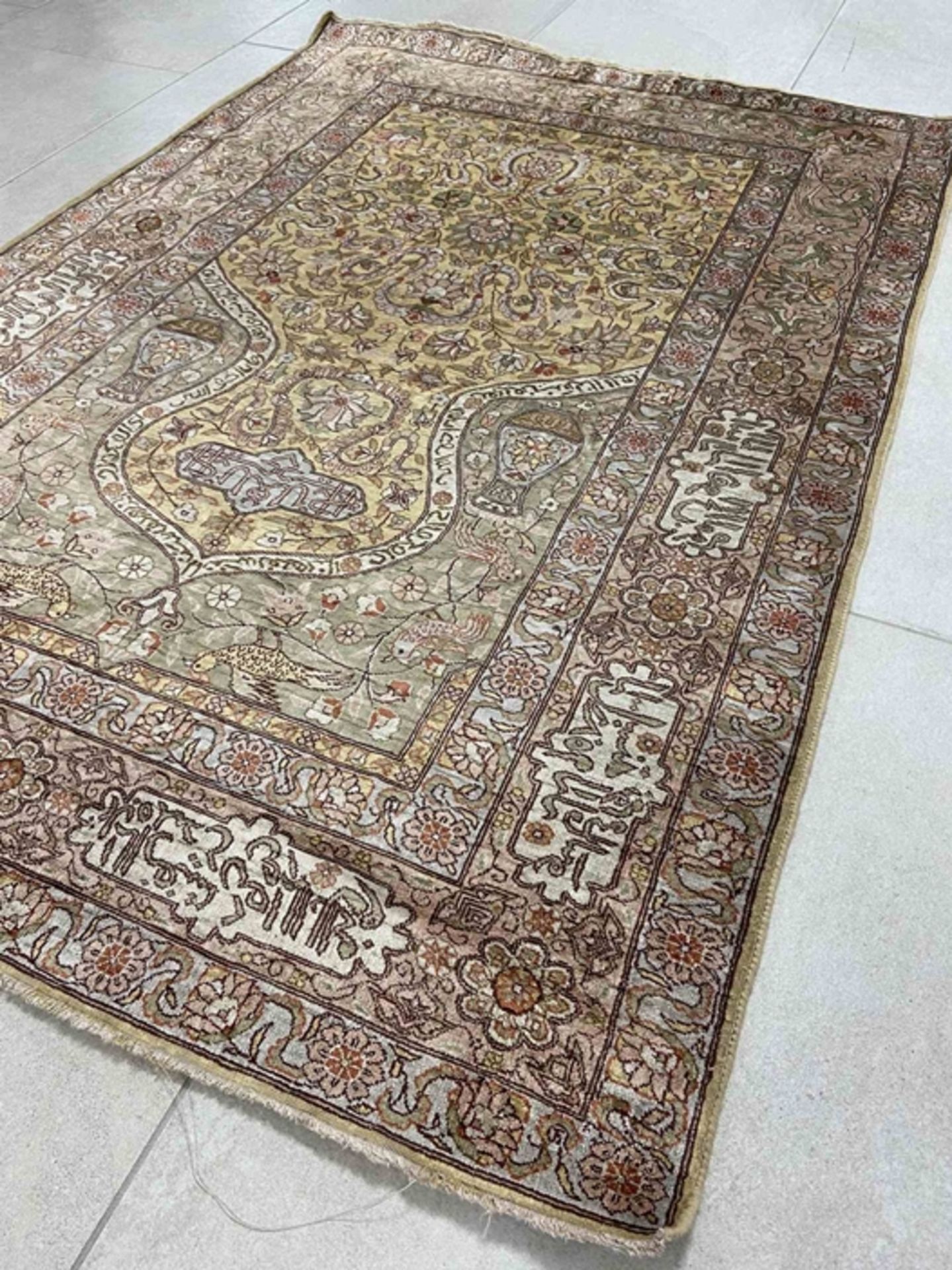 Hereke, Turkey - silk carpet - Image 2 of 8