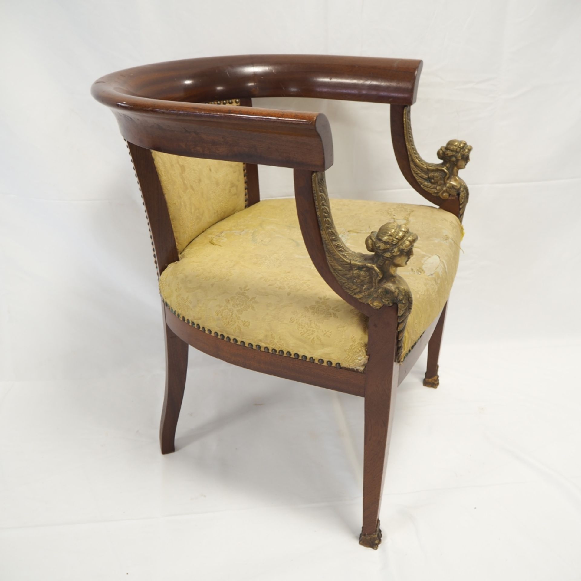 Empire armchair - around 1890 - in original condition - Image 3 of 4