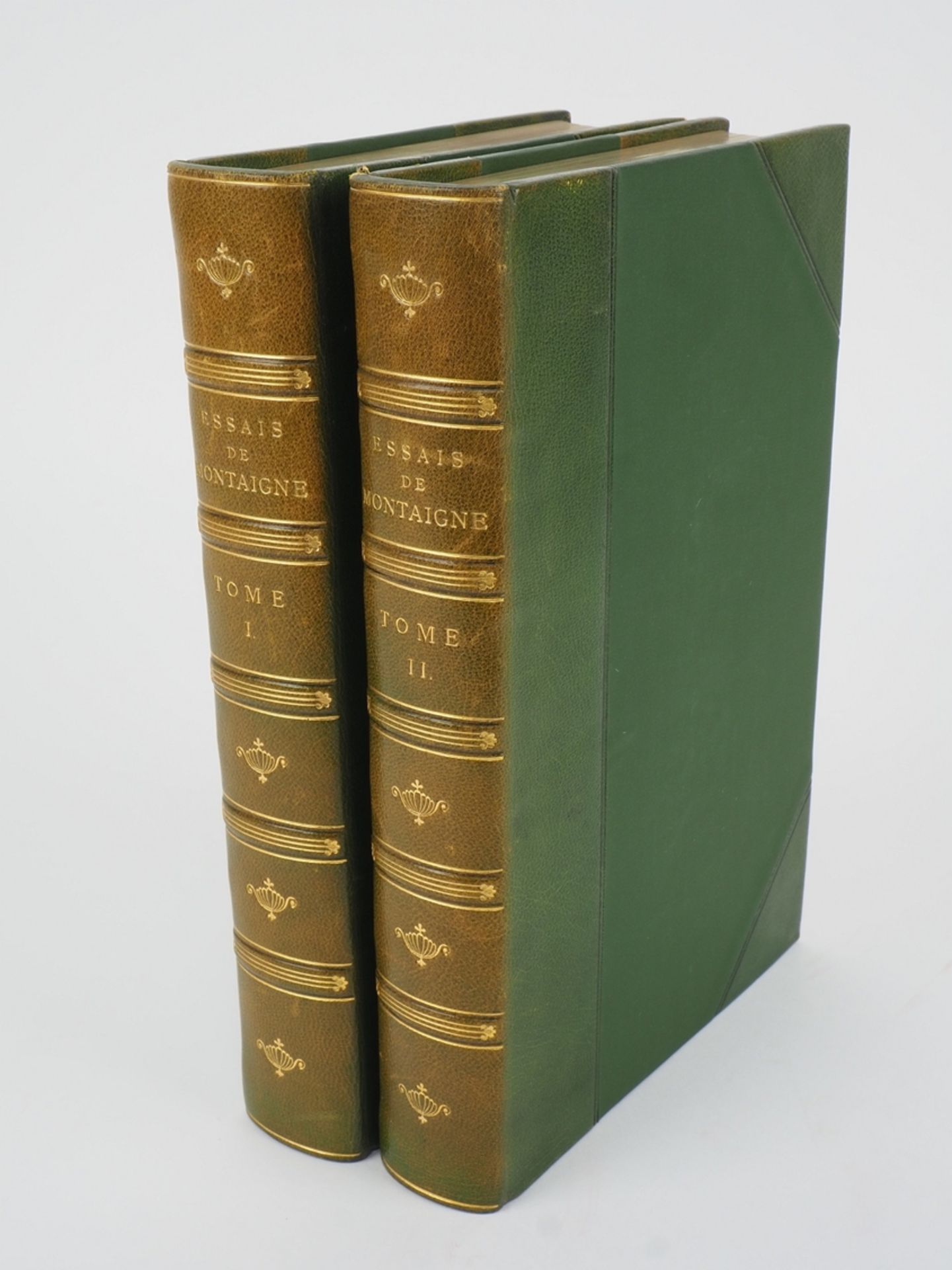 Michel de Montaigne - Essais, 2 volumes (of 4), 1865.