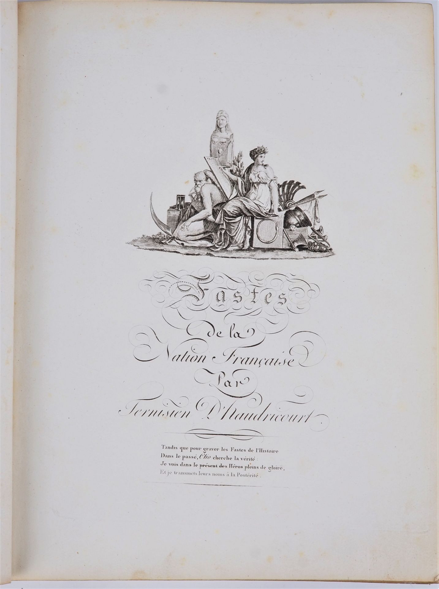 Ternisien d`Haudricourt - Fastes de la nation française, 1804, 3 vols. - Image 3 of 4