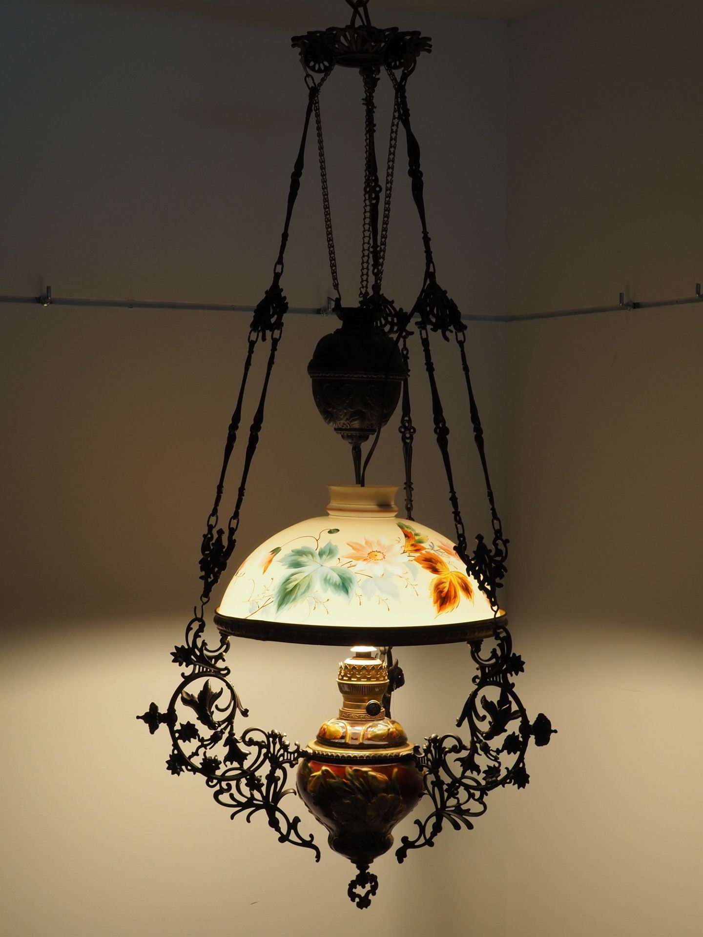 Large living room lamp, around 1890 - Image 2 of 5