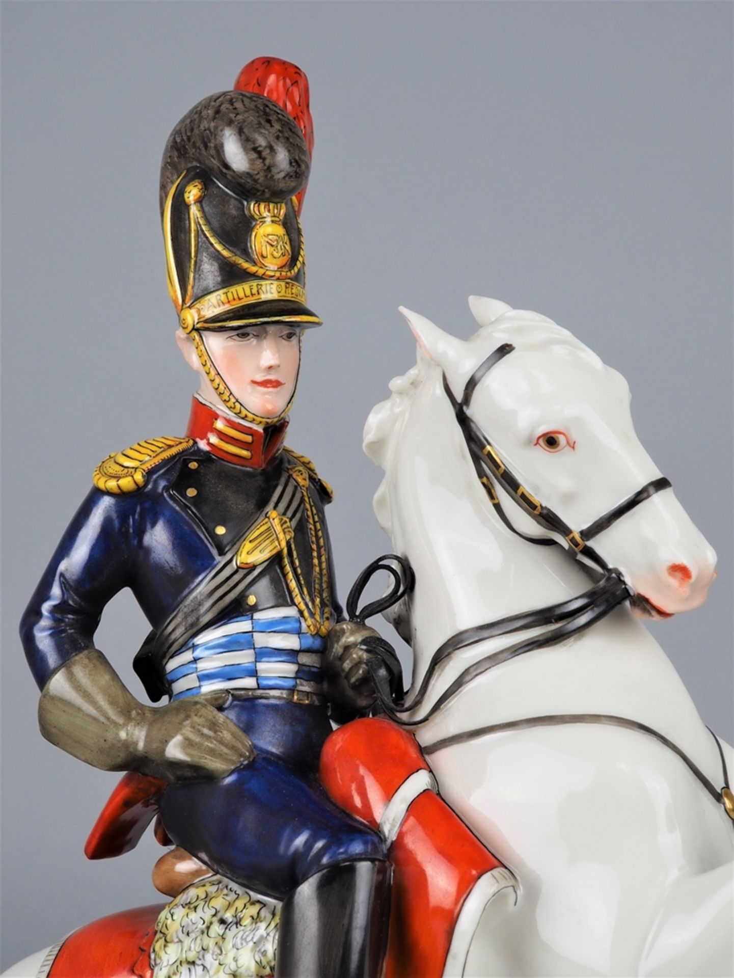 Nymphenburg Porcelain Manufactory: Bavarian Artillery Officer from 1813. - Image 2 of 6