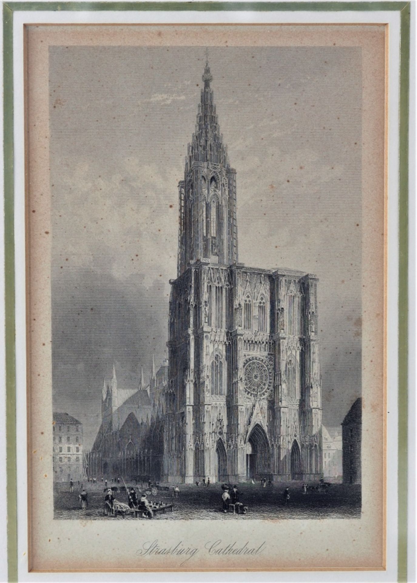 Set of engravings, gothic cathedrals, 2 pieces - Image 2 of 3