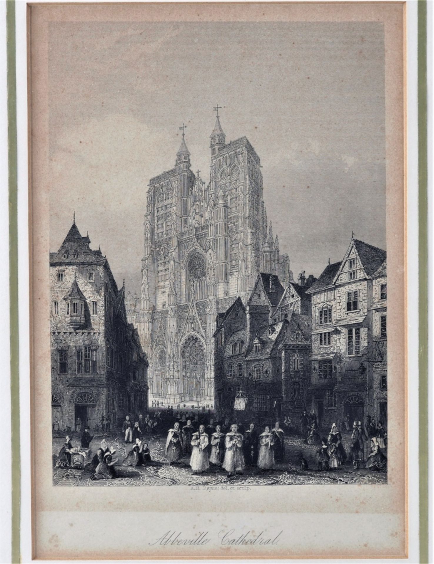 Set of engravings, gothic cathedrals, 2 pieces - Image 3 of 3