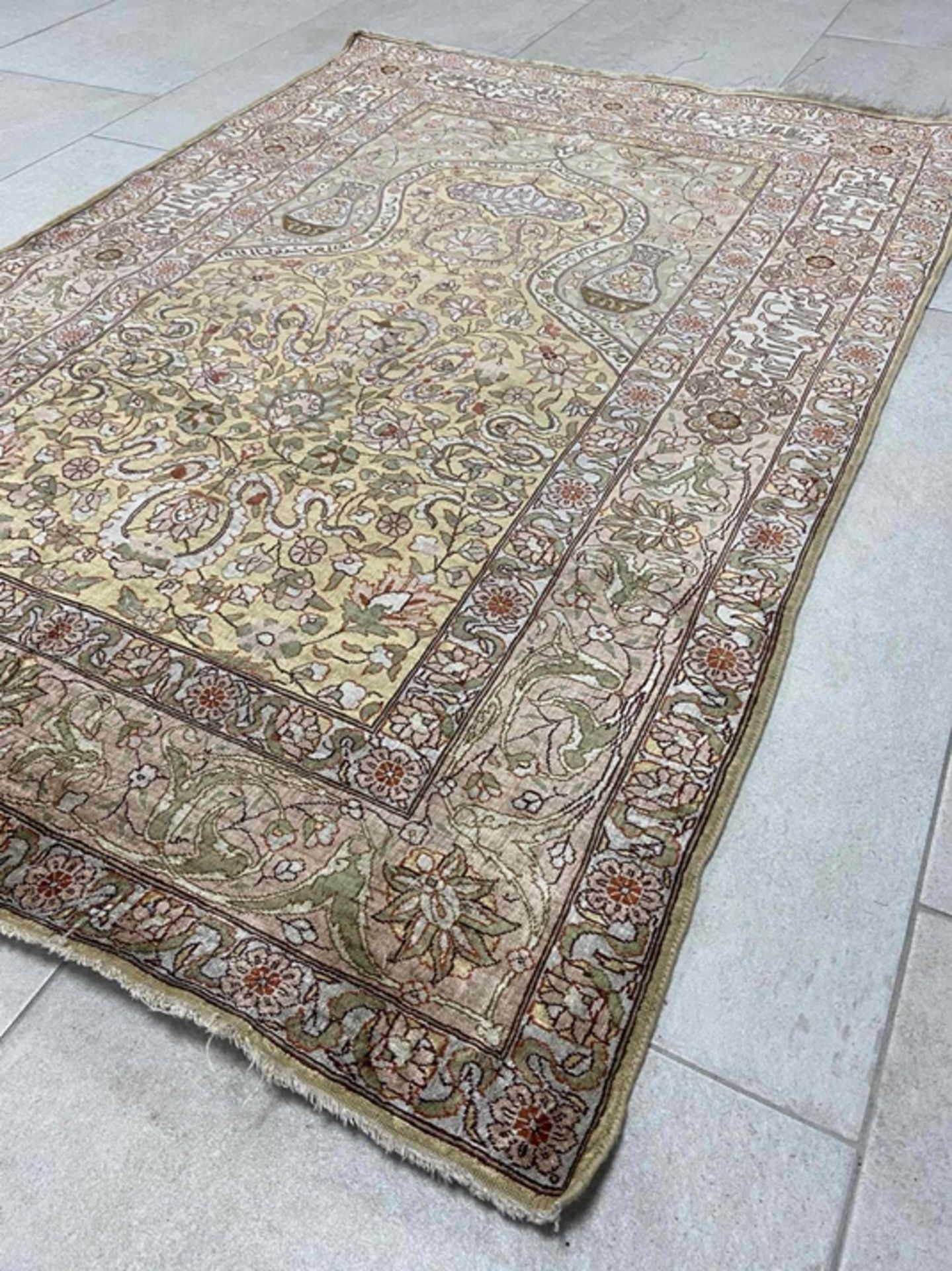Hereke, Turkey - silk carpet - Image 3 of 8