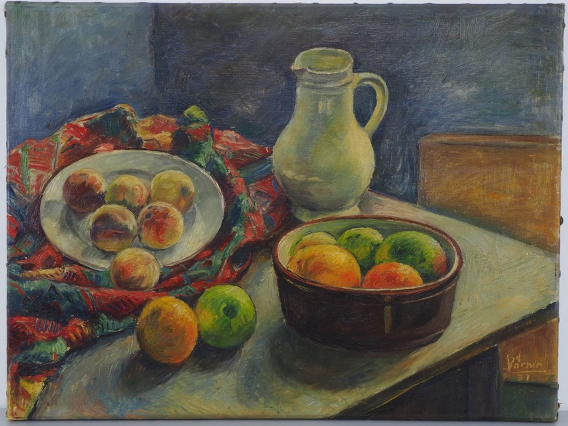 Emil Paul Börner (1888-1970, Meissen) - Still life with apples 1931