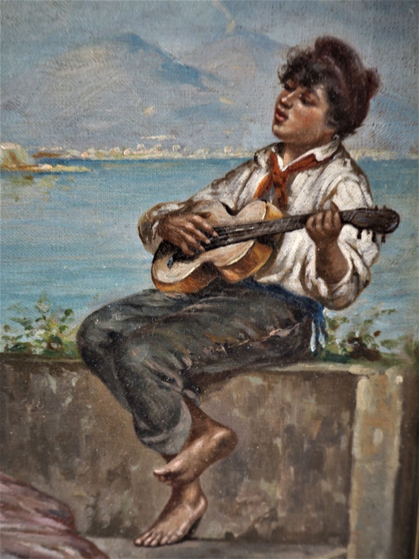 Marantonio Filippo (1863-1937, Naples) - Genre scene by the sea - Image 3 of 5