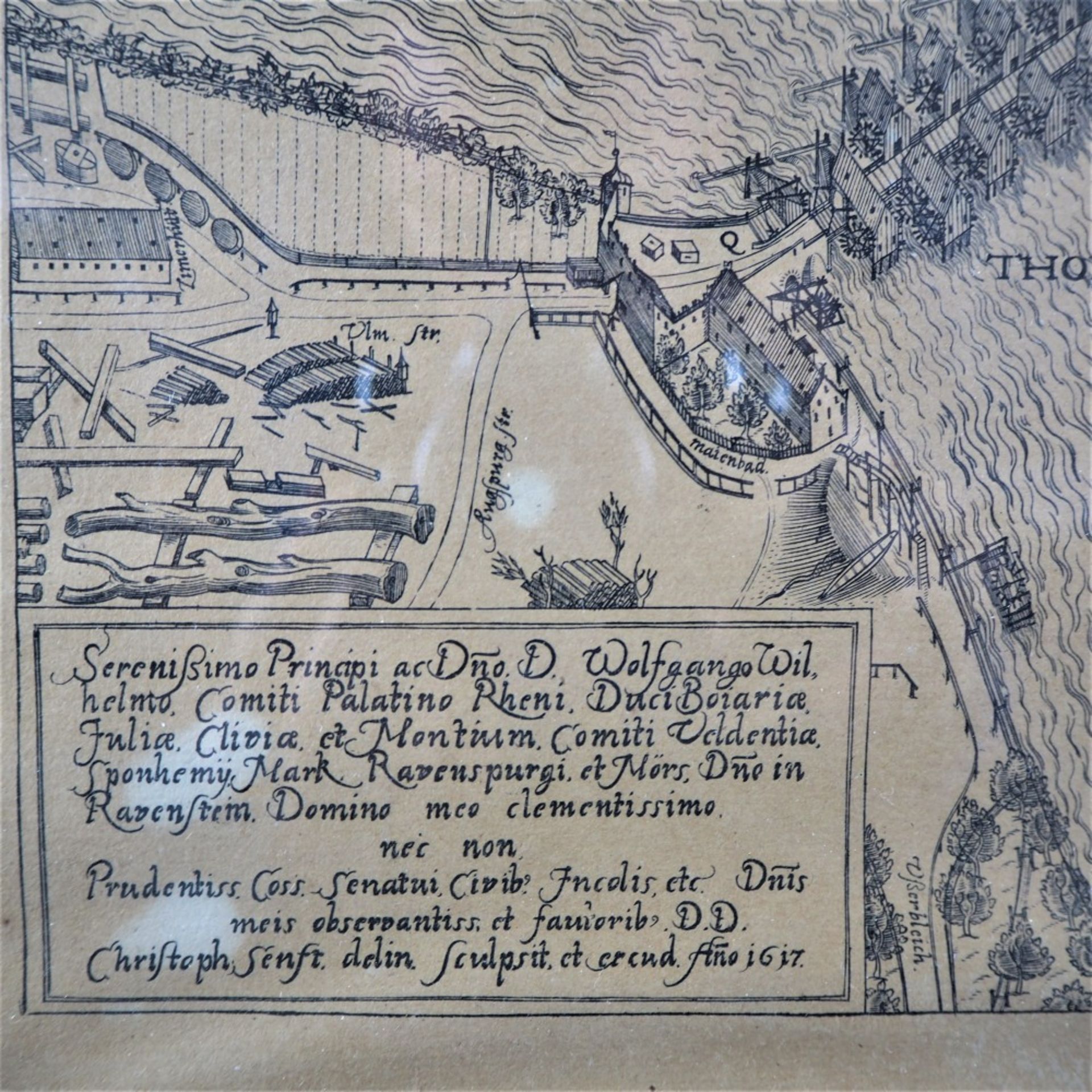 Christoph Senft - engraving Lauingen, 1617 - Image 3 of 4