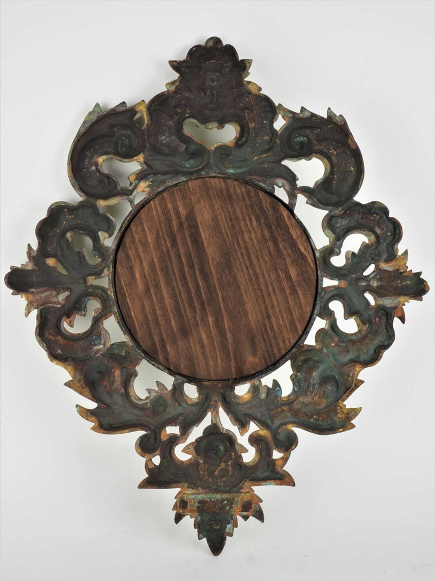 Bronze mirror, neo-baroque around 1880 - Image 4 of 4