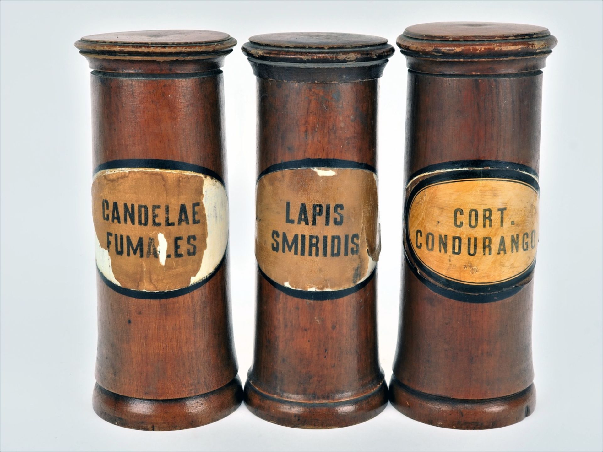 Set of pharmacy vessels, 19th century, 3 pieces