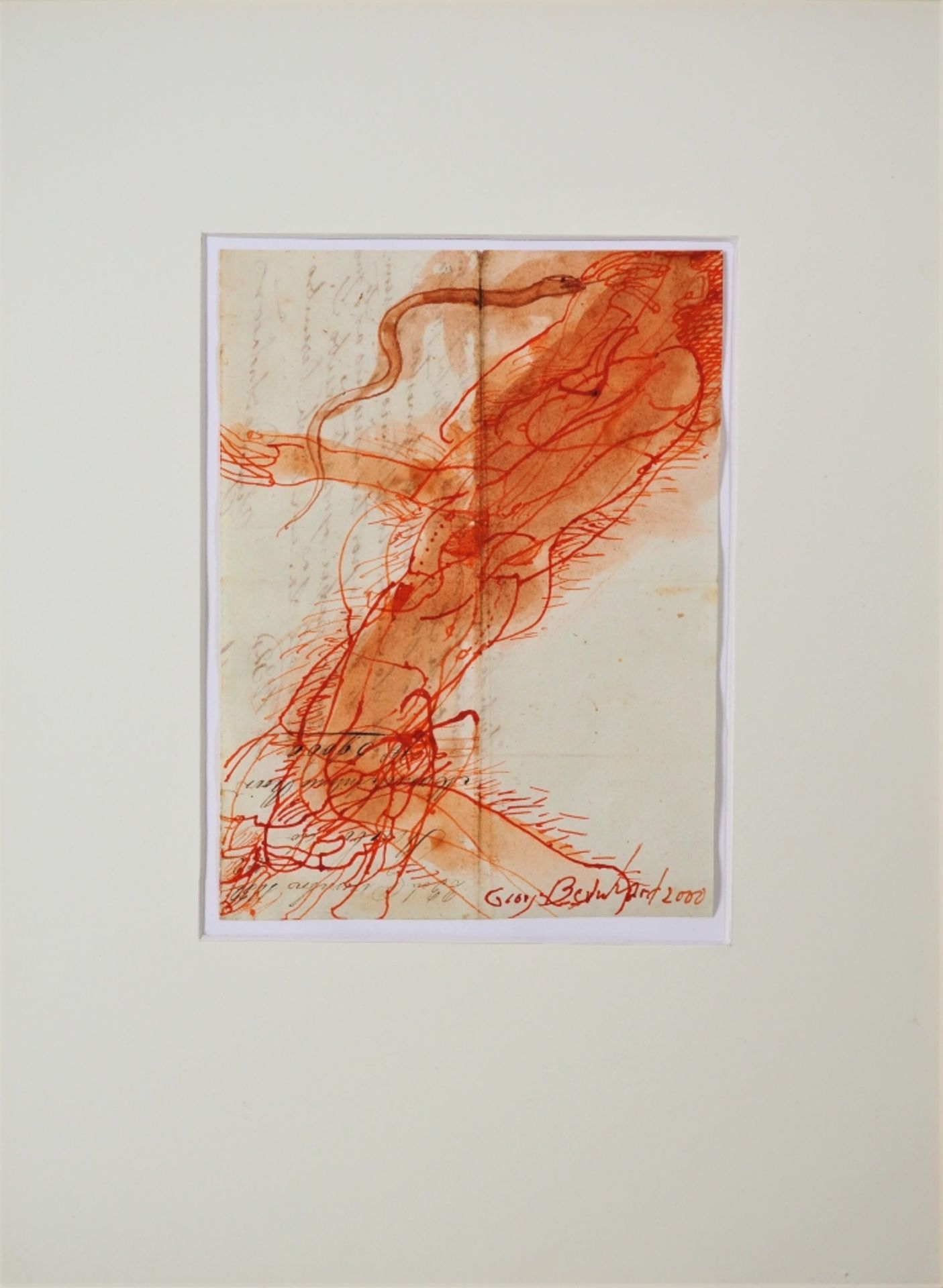 Georg Bernhard (*1929, Augsburg) - Abstracted female nude, 2000
