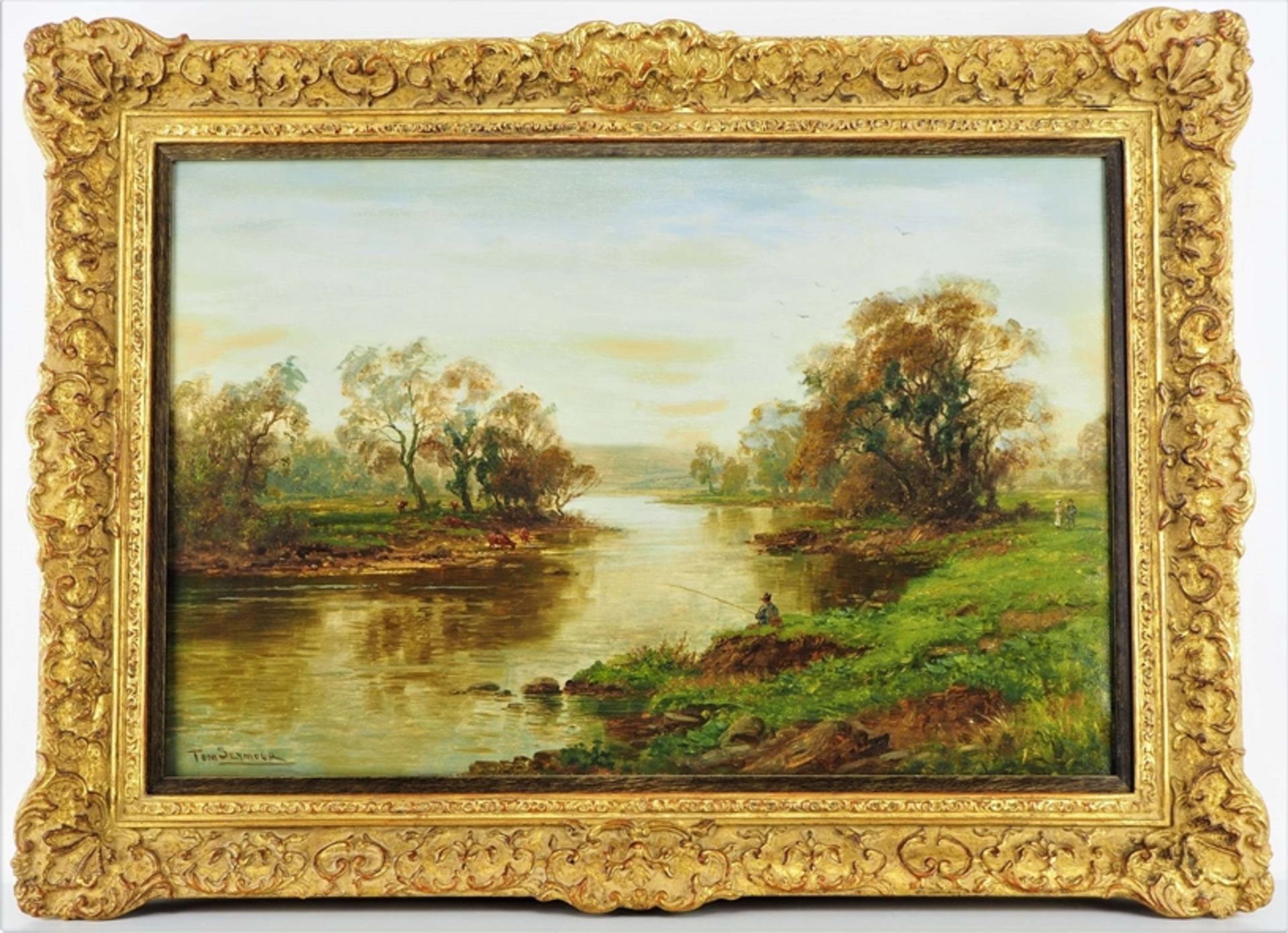Tom Seymour (1844 - 1904, England) - River landscape