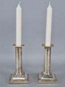 Paar Silber Kerzenleuchter, Sheffield - England, um 1910