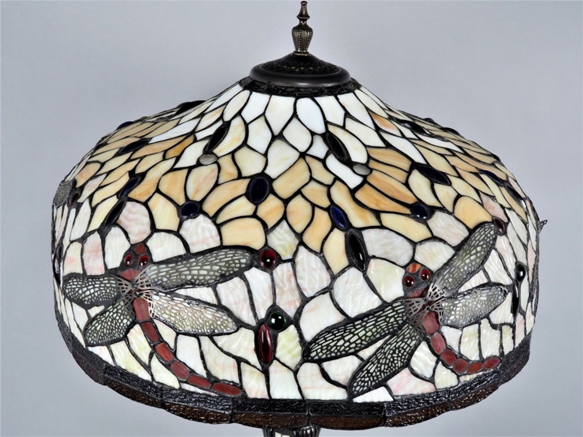 Große Tischlampe in Tiffany Art - Bild 3 aus 4
