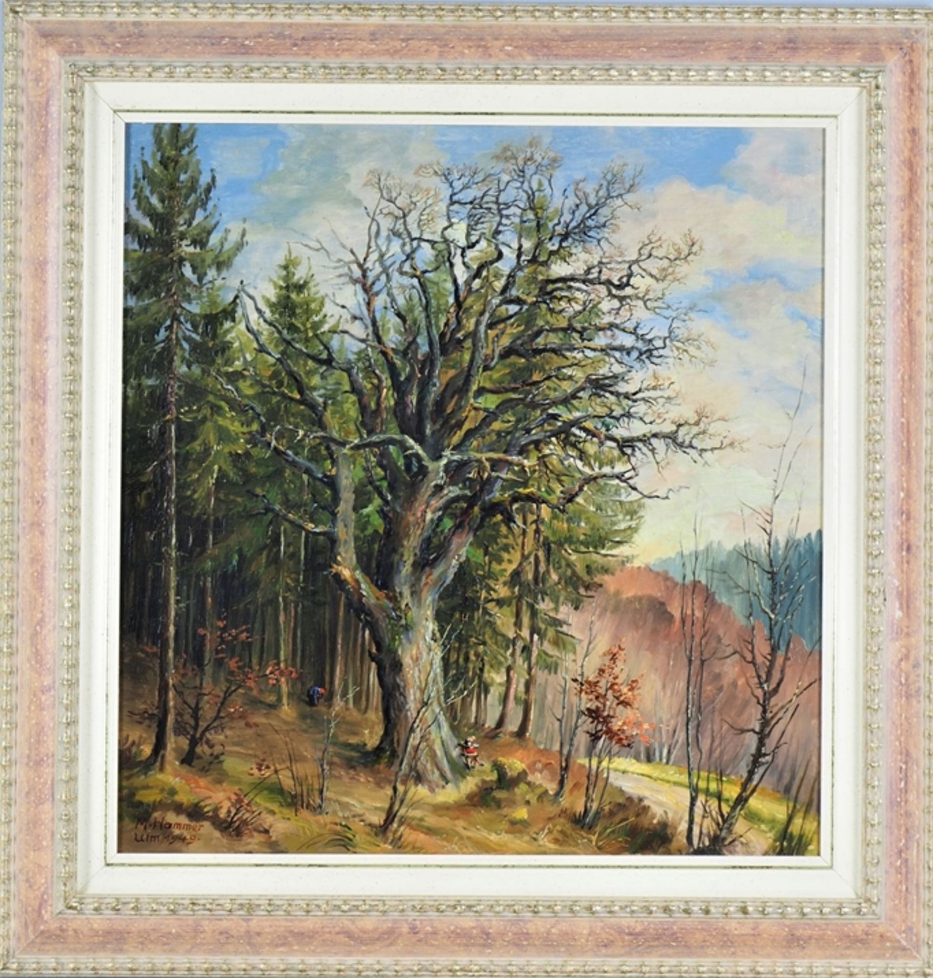 Max Hammer (1884, Schwendi - 1973, Ulm) - Landschaft mit Wald, 1949