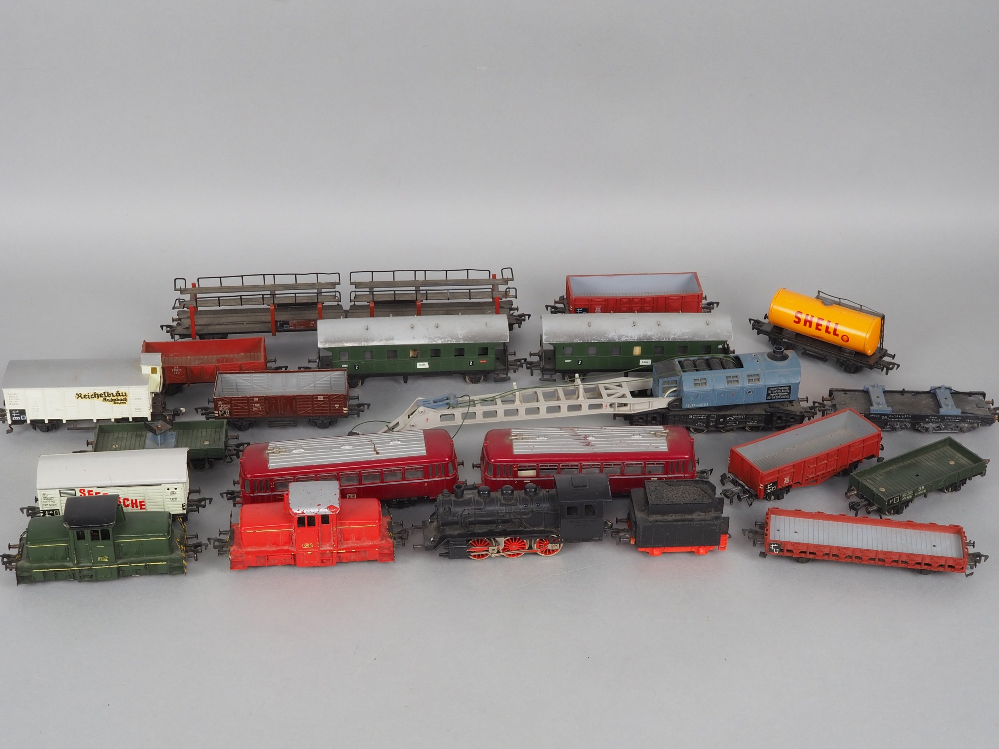 Mixed Lot Fleischmann model railroad track H0 (3.5 mm scale)