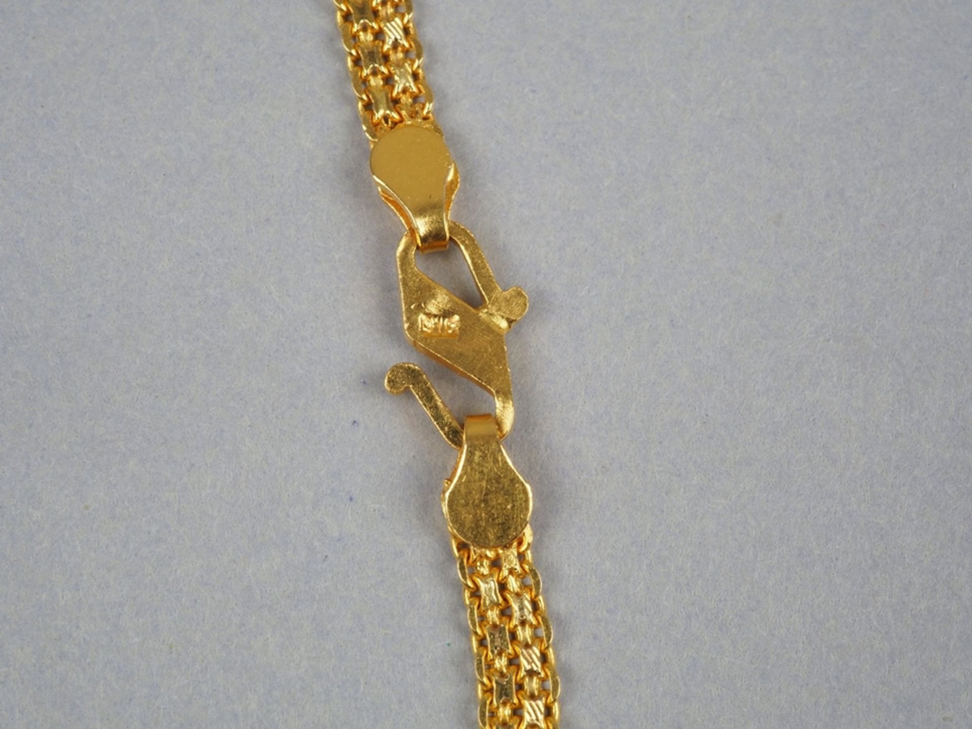 22kt Gold Halskette, 11,8g Gesamtgewicht - Bild 2 aus 2
