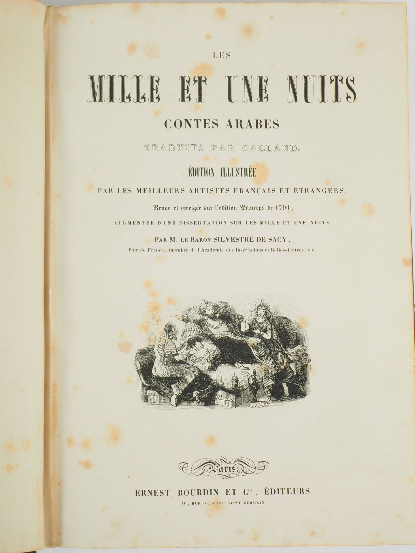 Les Mille et une nuits éd. Bourdin, ohne Datum (um 1860), 3 Bände - Bild 2 aus 3