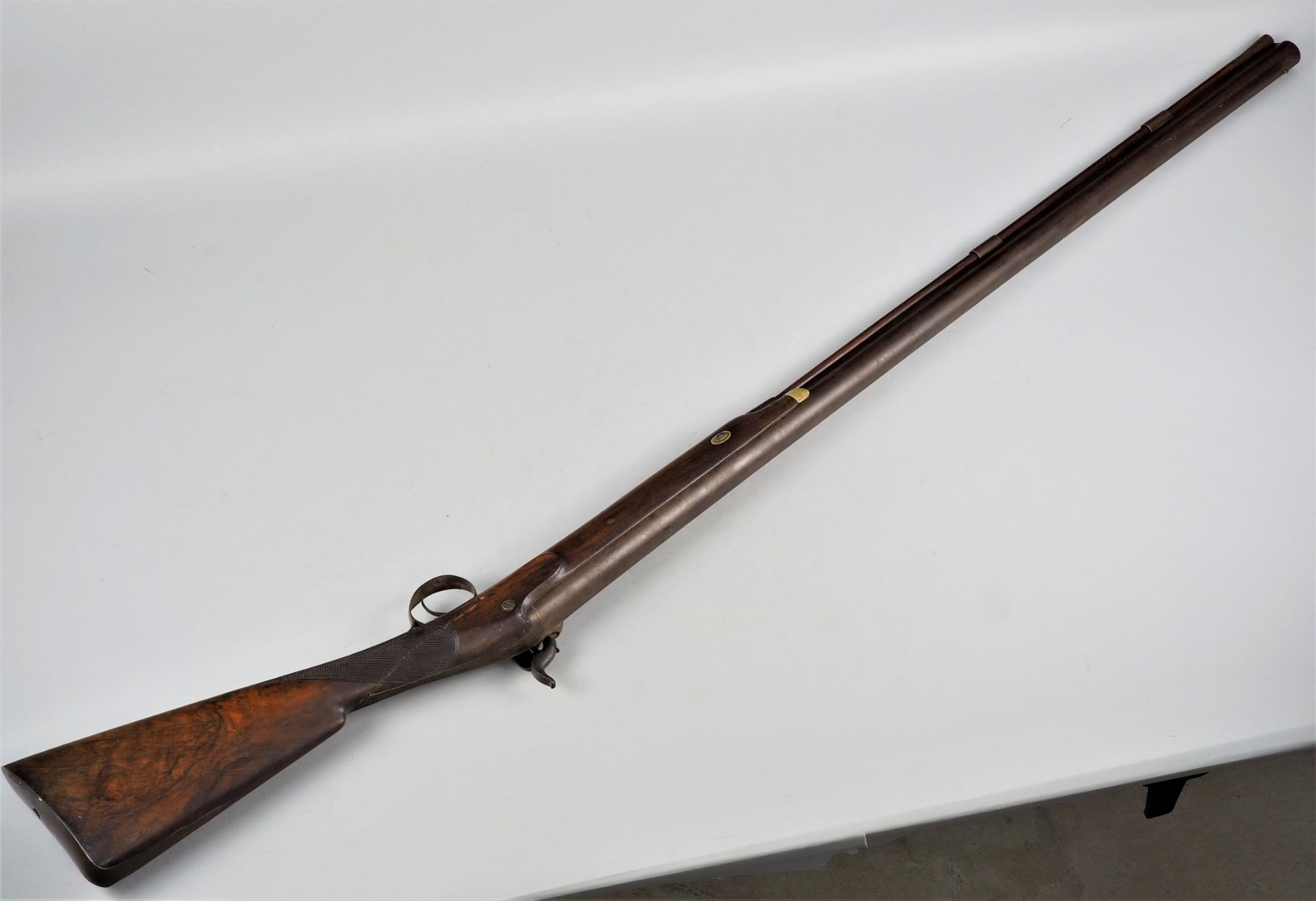 Antikes Vorderlader-Perkussionsgewehr, Mitte 19. Jh., L. 142cm - Bild 2 aus 9