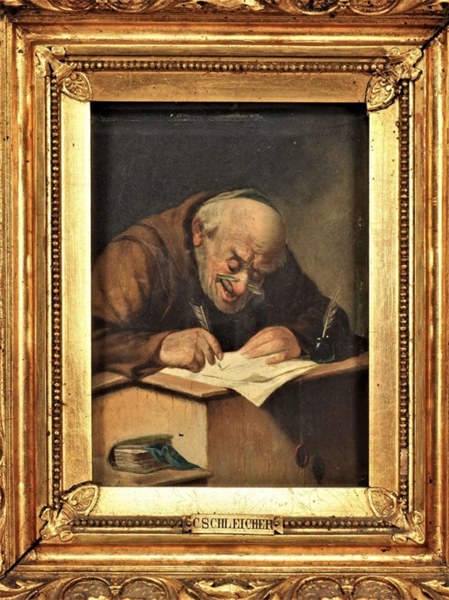 Carl Schleicher (1825, Lemberg - 1903, Padua) - Zwei Humoristische Porträts - Bild 4 aus 6