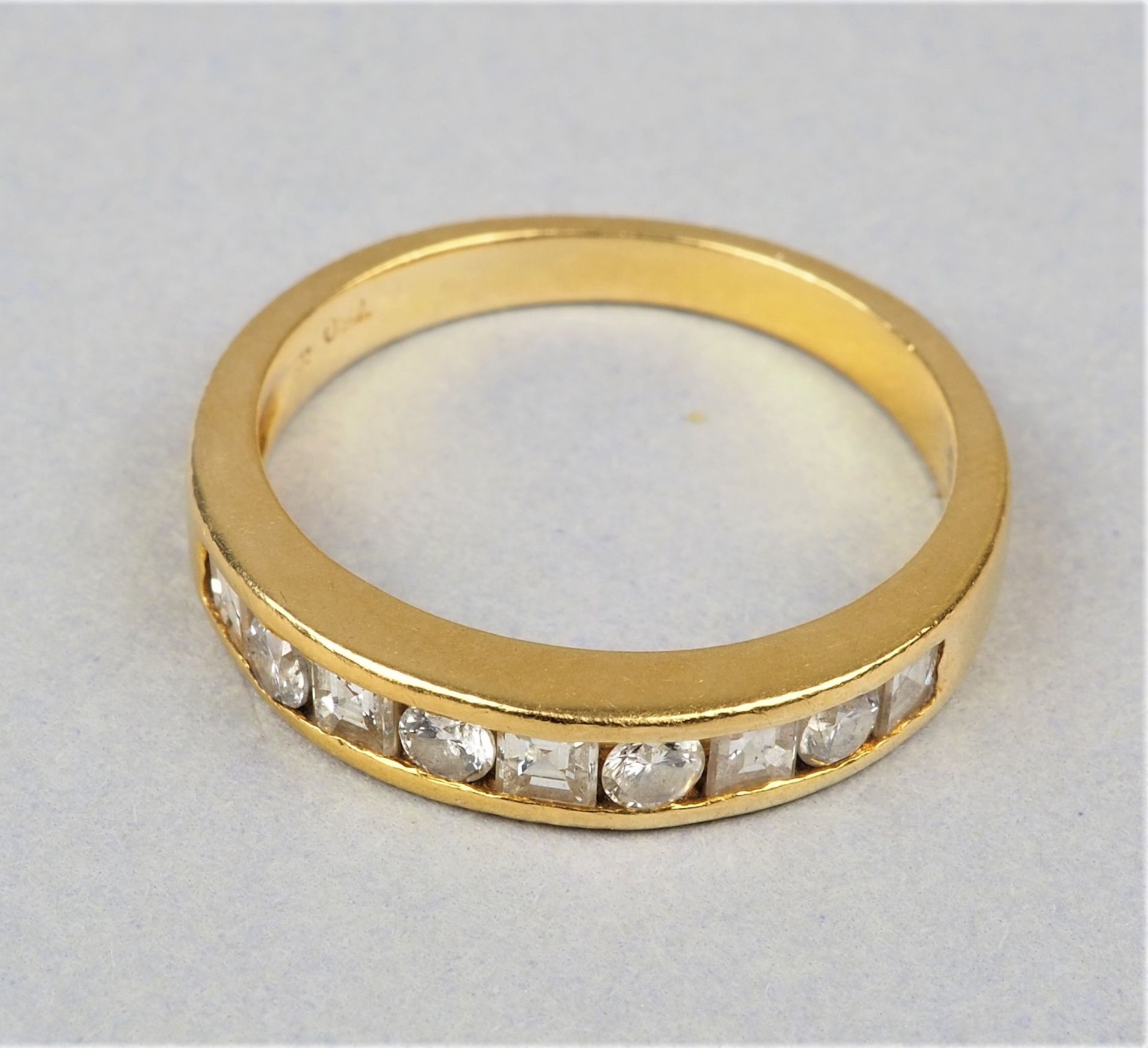 18kt Gold Brillant-Ring, 3,6g Gesamtgewicht - Bild 2 aus 3