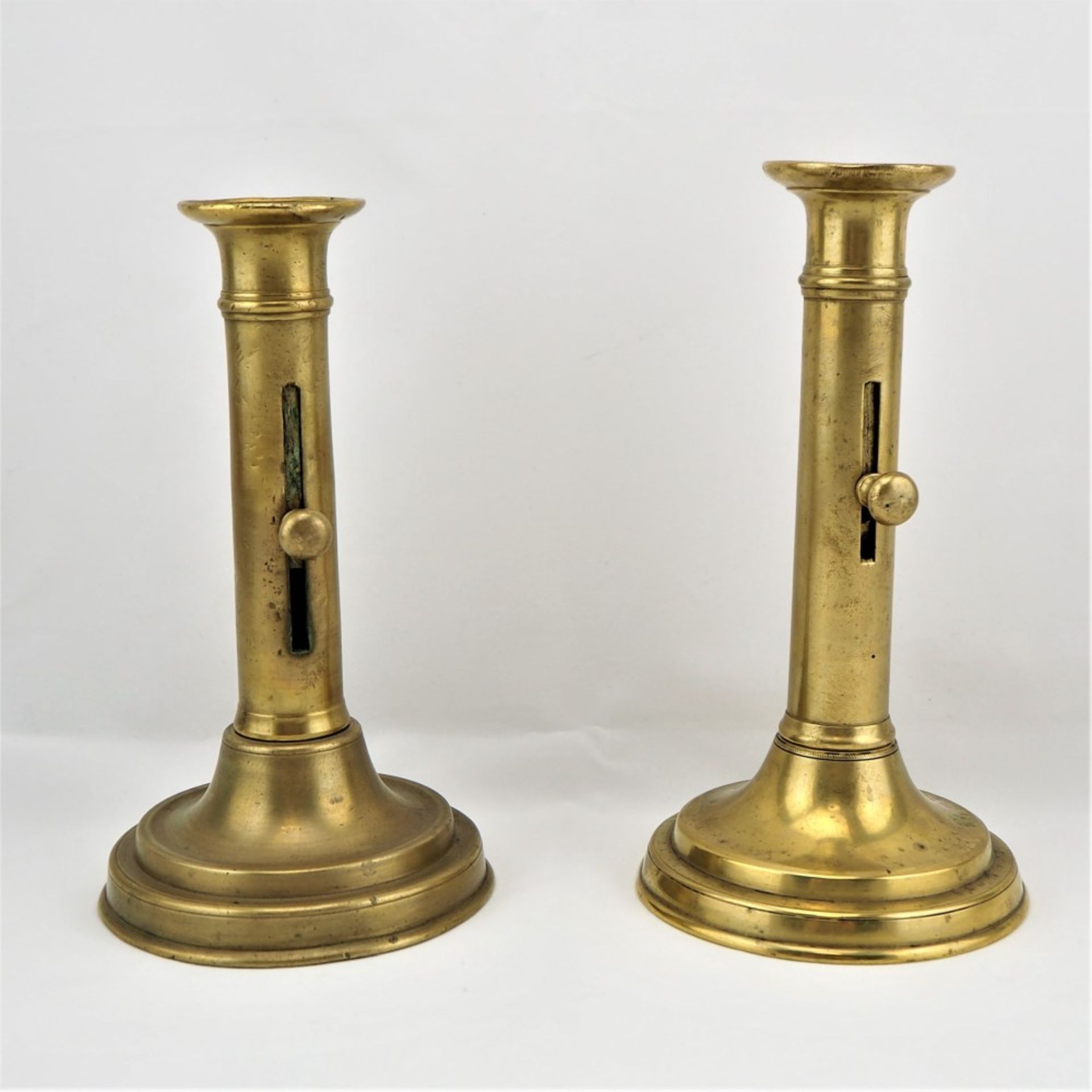 Zwei Biedermeier Kerzenhalter, um 1820