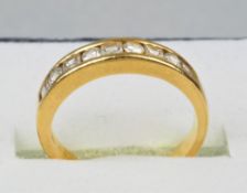 18kt Gold Brillant-Ring, 3,6g Gesamtgewicht