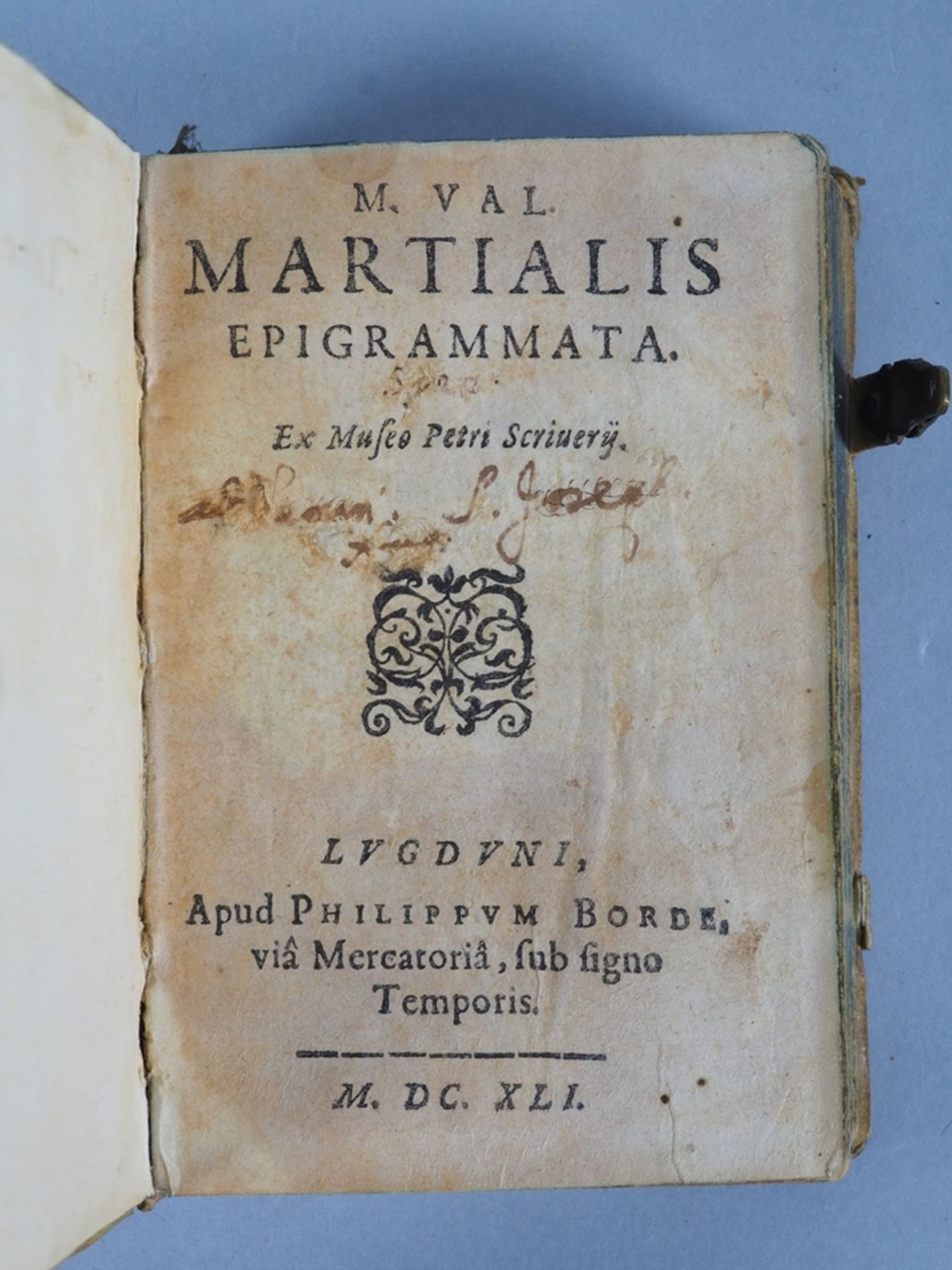 M. Val. Martialis Epigrammata, 1641 - Bild 3 aus 5
