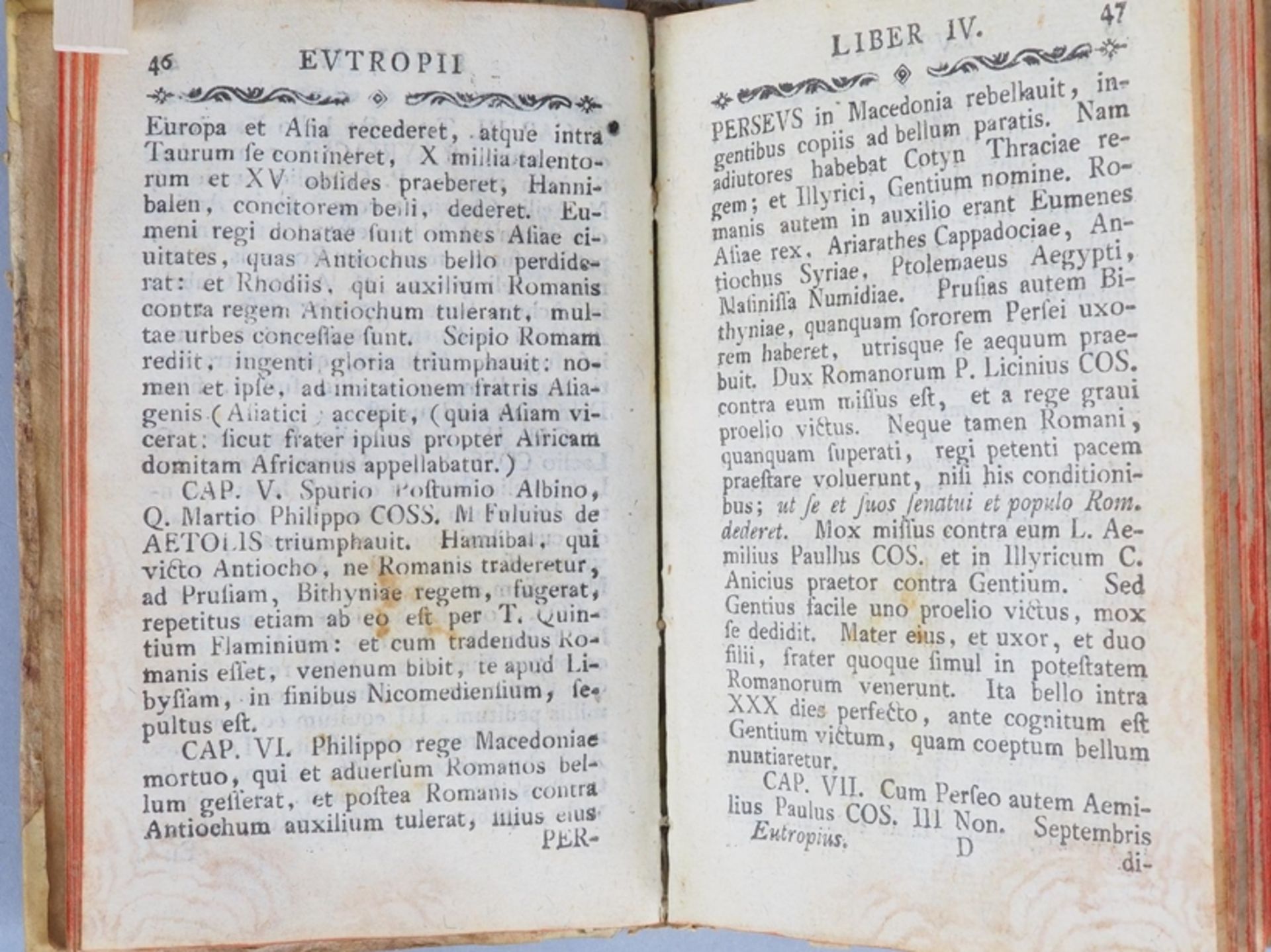 H. Verheyk - Eutropii Breviarium Historiae Romanae, 1784 - Bild 3 aus 3