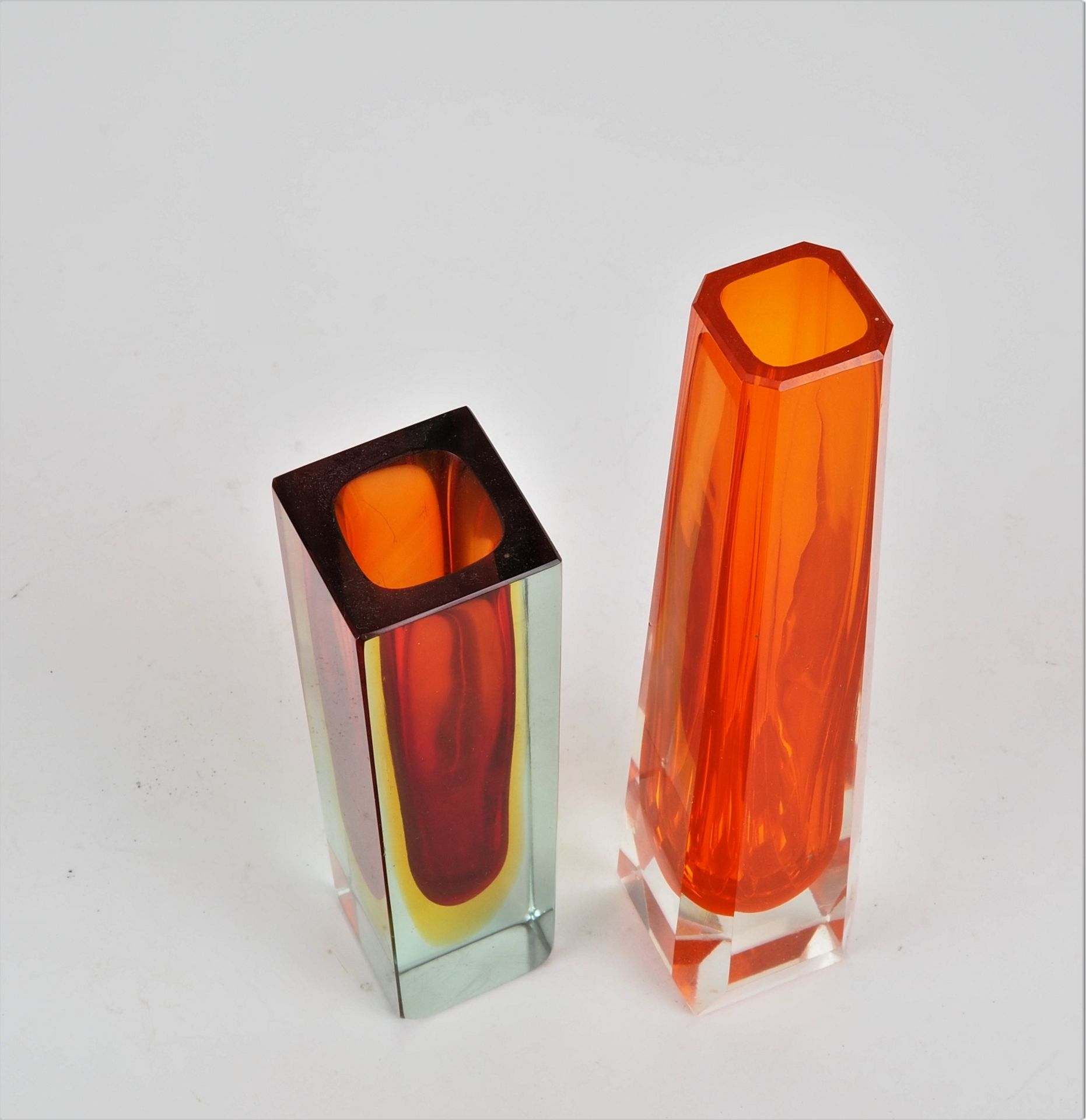 Two small vases, probably "Moser", 30's - Image 2 of 2