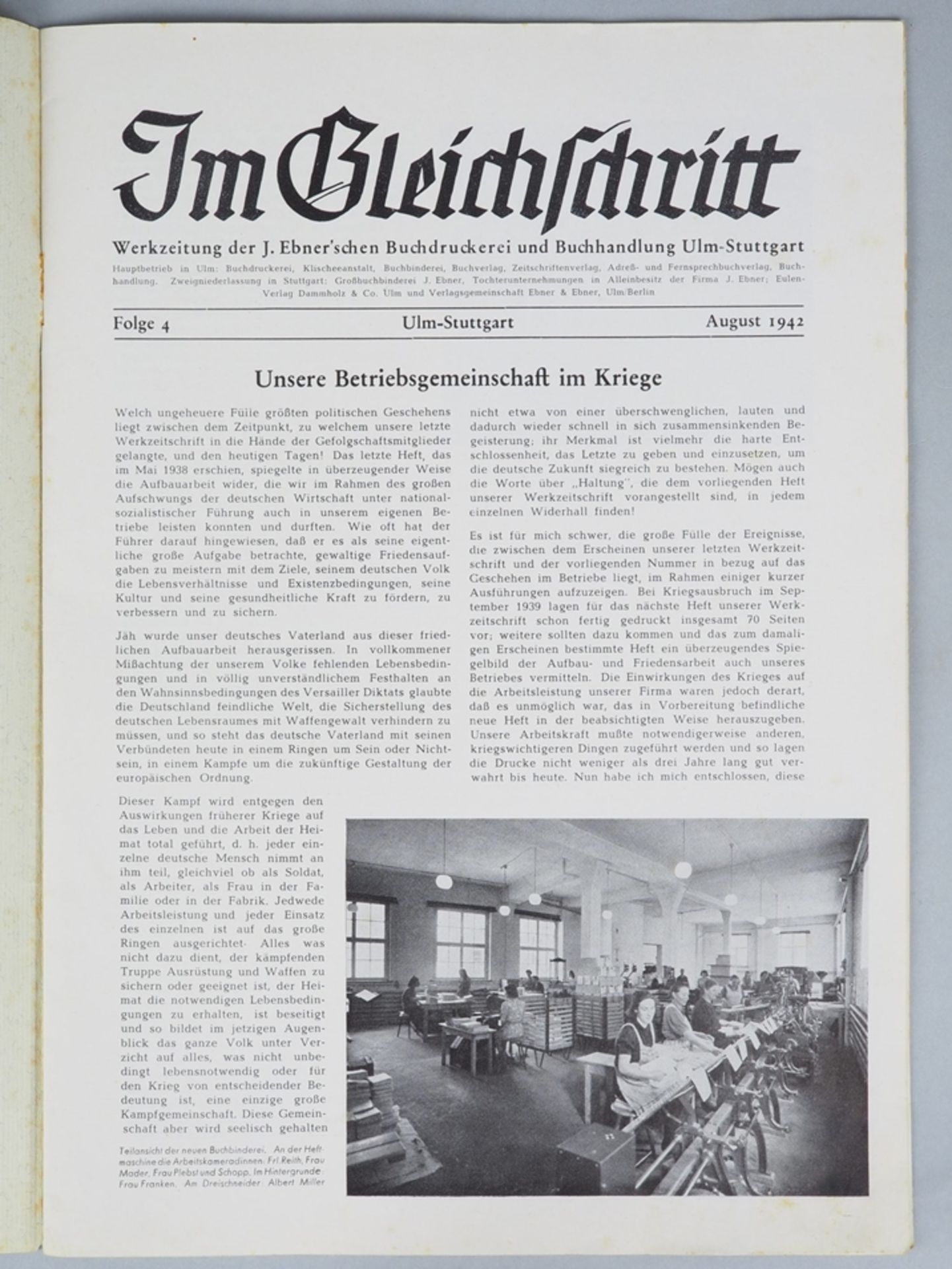 J. Ebner - Im Gleichschritt, Ulm 1942 - Bild 2 aus 3