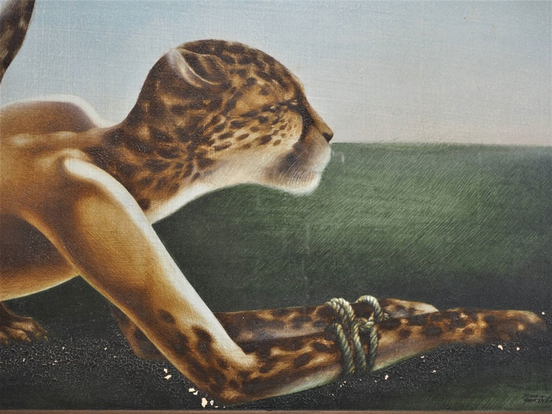 Joachim Lothar Gartner (*1945, Steinschönau) - "Fabelwesen mit verwundetem Gepard", 1978 - Bild 2 aus 6