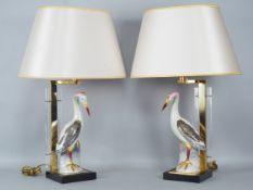 Paar Designer-Tischlampen, Giulia Mangani Italy