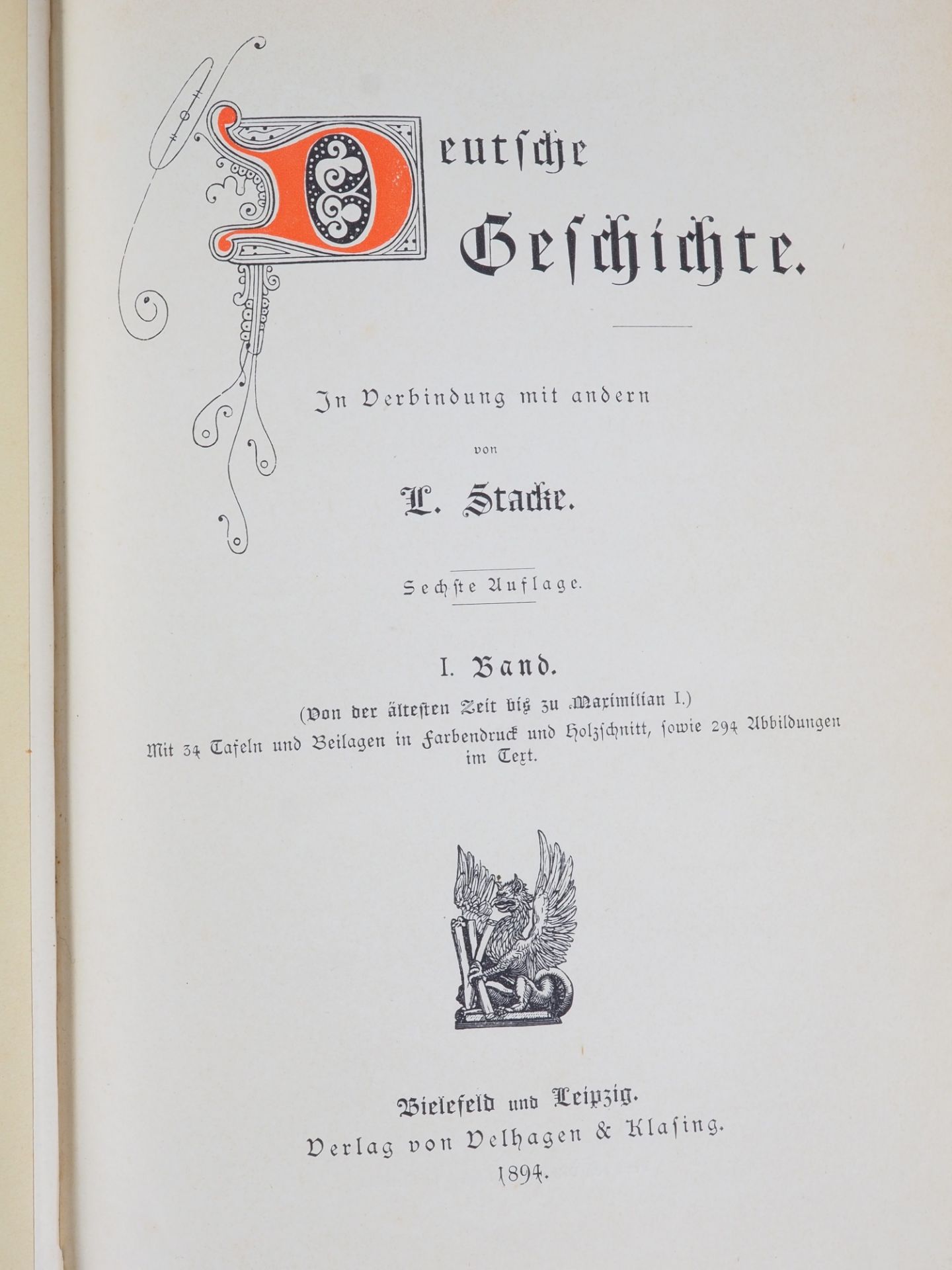 Deutsche Geschichte von L. Stacke, 1894, 2 Bände - Bild 2 aus 3