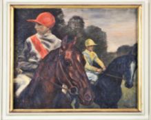 Peter Trumm (1888, Salzburg- 1966, München) - Jockeys beim Ausritt