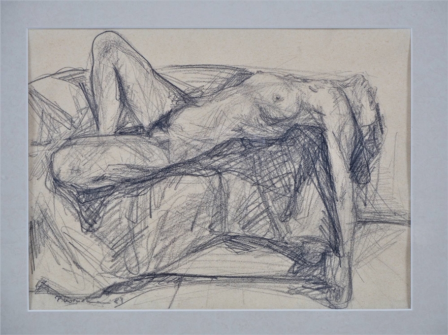Ralf Koenemann (*1961, Essen) - Pair of nude drawings, 1987-89. - Image 7 of 7